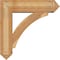 Ekena Millwork Thorton Arts and Crafts Rough Sawn Bracket w/ Offset Brace, Western Red Cedar, 8"W x 30"D x 30"H BKT0806X30X30THR03RWR - alternate 2